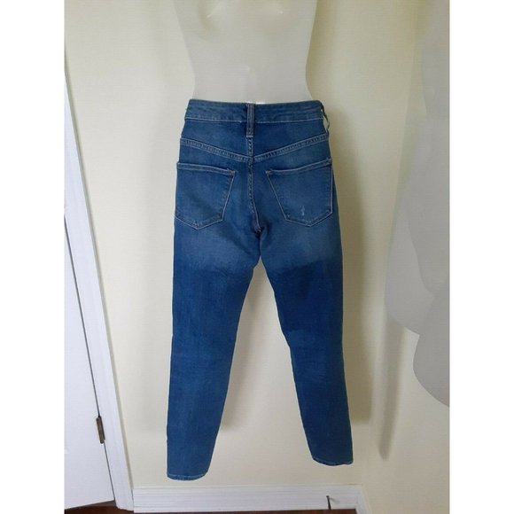 Universal Thread Women‎ Distressed Jeans SZ 00 24R Light Wash High Rise Skinny - Picture 8 of 11
